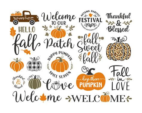 fall sign clipart